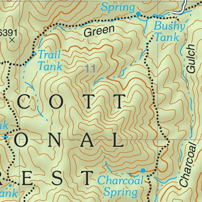 Prescott National Forest Quadrangle: PRESCOTT VALLEY SOUTH Preview 3