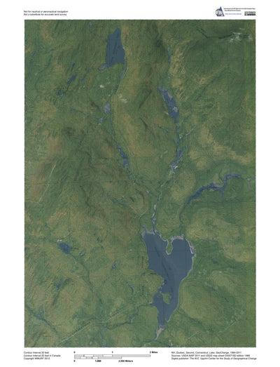 NH-QUE-Second Connecticut Lake: GeoChange 1984-2011 Preview 1