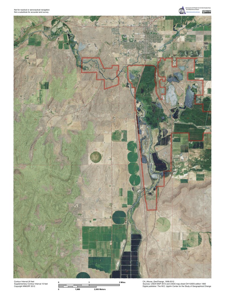CA-Alturas: GeoChange 1958-2012 Map by Western Michigan University ...