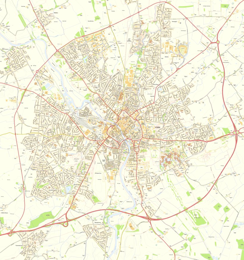 York street Map by JohnThornMaps | Avenza Maps
