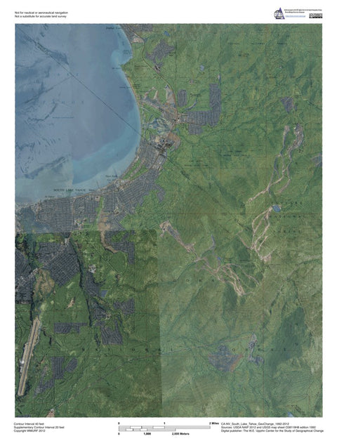 CA-NV-South Lake Tahoe: GeoChange 1992-2012 Preview 1