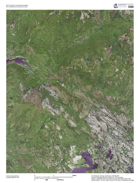 CA-Wentworth Springs: GeoChange 1946-48-2012 Preview 1