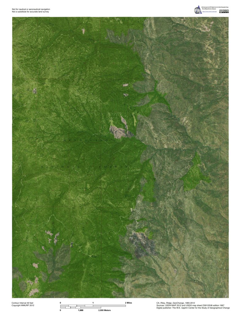 CA-Riley Ridge: GeoChange 1965-2012 Map by Western Michigan University ...