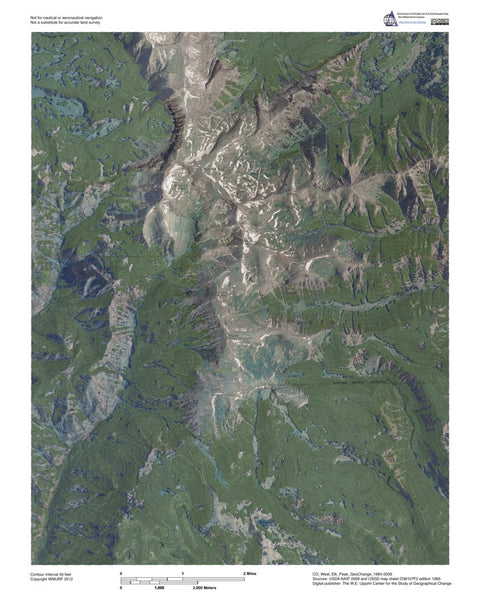 CO-West Elk Peak: GeoChange 1964-2009 Preview 1