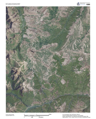 CO-Uncompahgre Peak: GeoChange 1962-2011 Preview 1