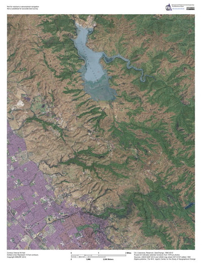 CA-Calaveras Reservoir: GeoChange 1960-2012 Preview 1