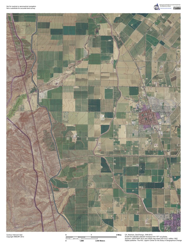 CA-Newman: GeoChange 1949-2012 Map by Western Michigan University ...