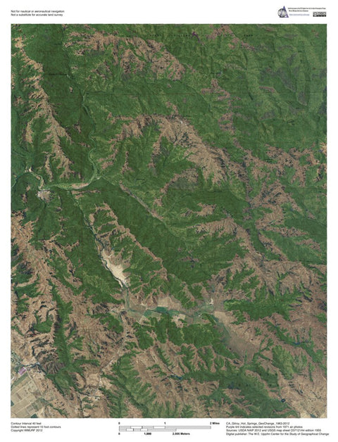 CA-Gilroy Hot Springs: GeoChange 1963-2012 Preview 1