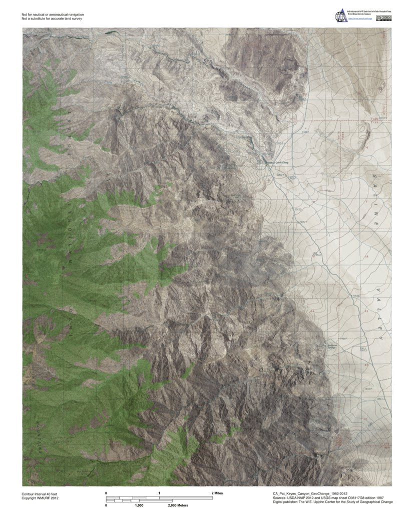 CA-Pat Keyes Canyon: GeoChange 1982-2012 Map by Western Michigan ...