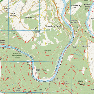 Lower Wye Valley hiking map Preview 3