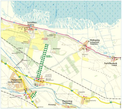 Nagycenk-Fertőboz-Hidegség turistatérkép, tourist map, Preview 1