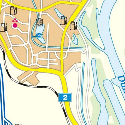 Pozsony áthajtási térkép, Bratislava transit map Preview 2