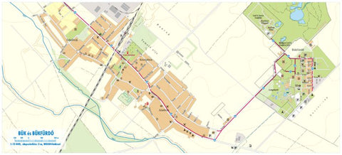 Bük, Bükfürdő city map, várostérkép Preview 1