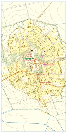 Seghe Map Ság, Ság-hegy turistatérkép, tourist Map by Szarvas Andras private ...
