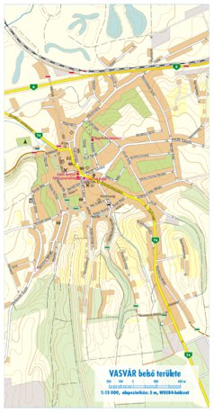 Vasvár city map, várostérkép Preview 1