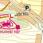 Csesznek turistatérkép, tourist map Preview 2