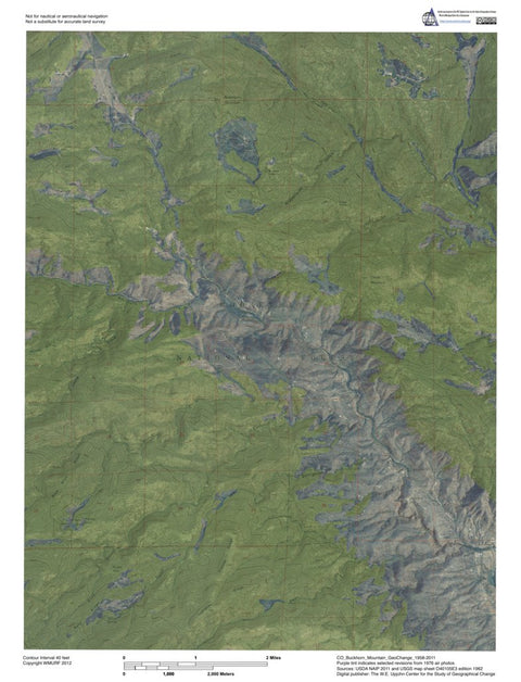 CO-Buckhorn Mountain: GeoChange 1958-2011 Preview 1