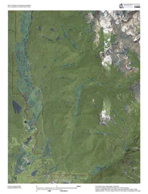 CO-Grand Lake: GeoChange 1953-2011 Preview 1