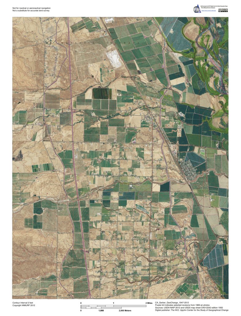 CA-Gerber: GeoChange 1947-2012 Map by Western Michigan University ...