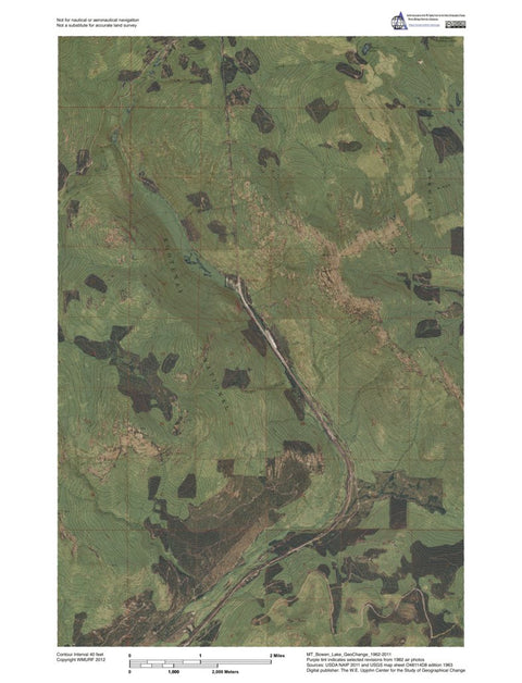 MT-Bowen Lake: GeoChange 1962-2011 Preview 1