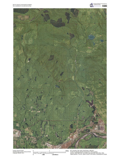 MT-Columbia Falls North: GeoChange 1956-2011 Preview 1