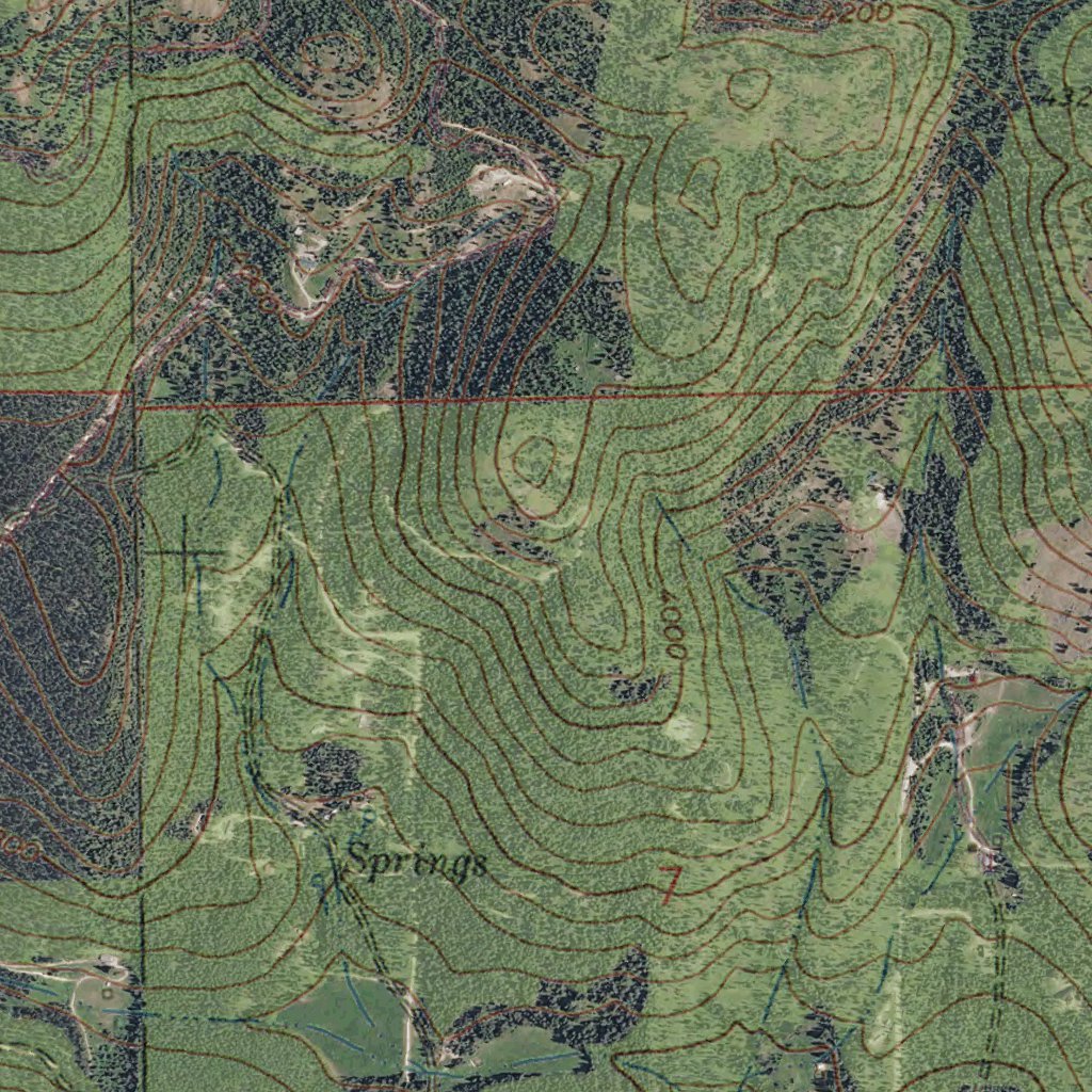 MT-Blue Grass Ridge: GeoChange 1956-2011 Map by Western Michigan ...