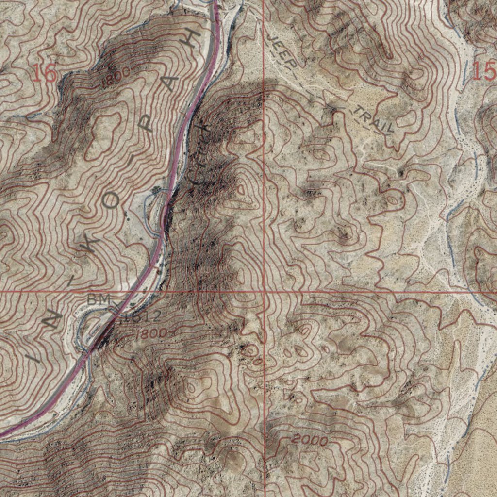 CA-In Ko Pah Gorge: GeoChange 1955-2012 Map by Western Michigan ...
