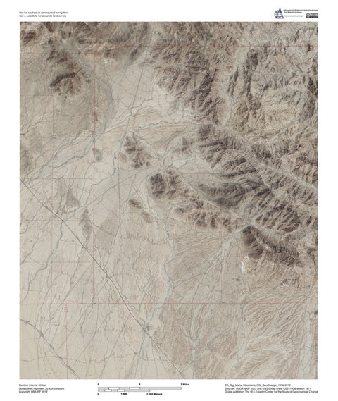 CA-Big Maria Mountains SW: GeoChange 1970-2012 Preview 1