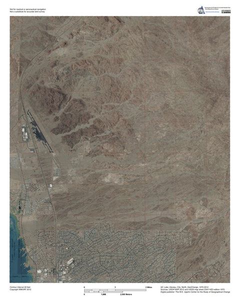 AZ-Lake Havasu City North: GeoChange 1970-2012 Preview 1
