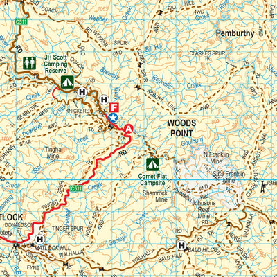 Mansfield-Baw Baw Four-Wheel-Drive Map Ed1 (2010) *MAP NOT CURRENT* Preview 3