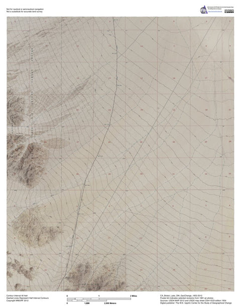 CA-Bristol Lake SW: GeoChange 1952-2012 Preview 1
