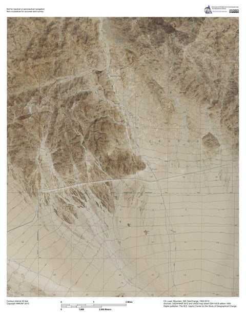 CA-Lead Mountain SW: GeoChange 1952-2012 Preview 1