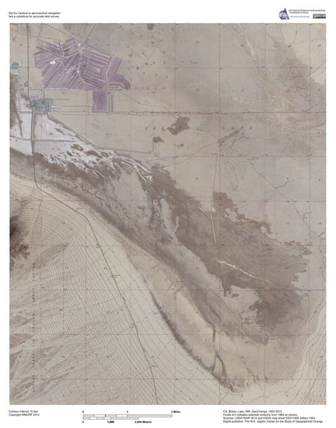 CA-Bristol Lake NW: GeoChange 1952-2012 Preview 1