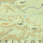 Prescott National Forest Quadrangle: PICACHO BUTTE SE Preview 2