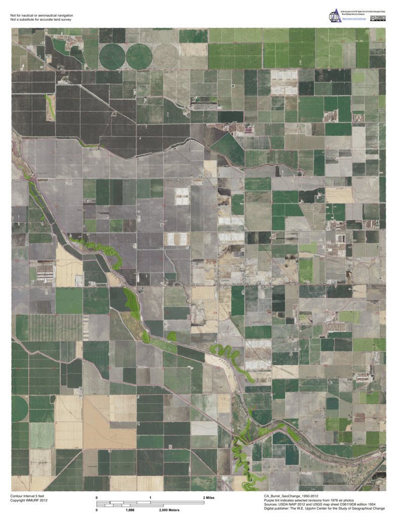 CA-Burrel: GeoChange 1950-2012 Map by Western Michigan University ...