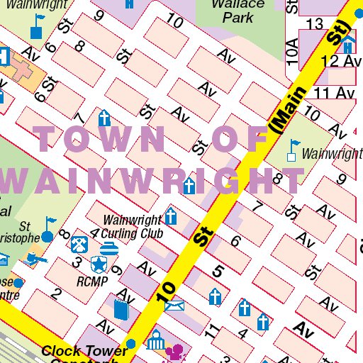 Wainwright, AB Map by Mapmobility Corp. | Avenza Maps