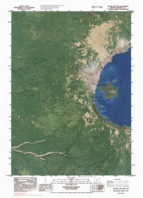 OR-CRATER LAKE WEST: GeoChange 1981-2012 Preview 1