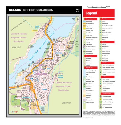 Nelson, BC Map by Mapmobility Corp. | Avenza Maps