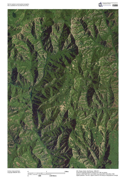 WA-Oregon Butte: GeoChange 1966-2011 Preview 1