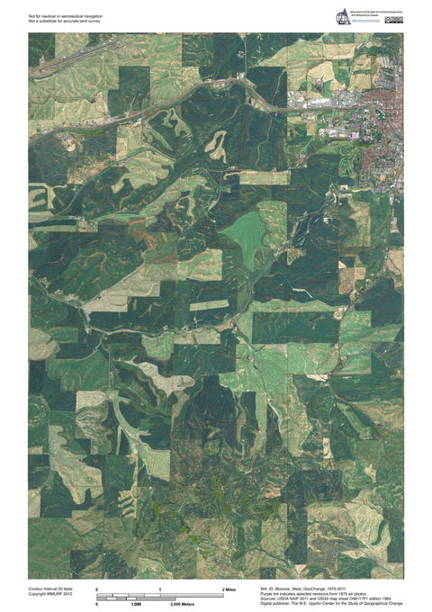 WA-ID-Moscow West: GeoChange 1975-2011 Preview 1