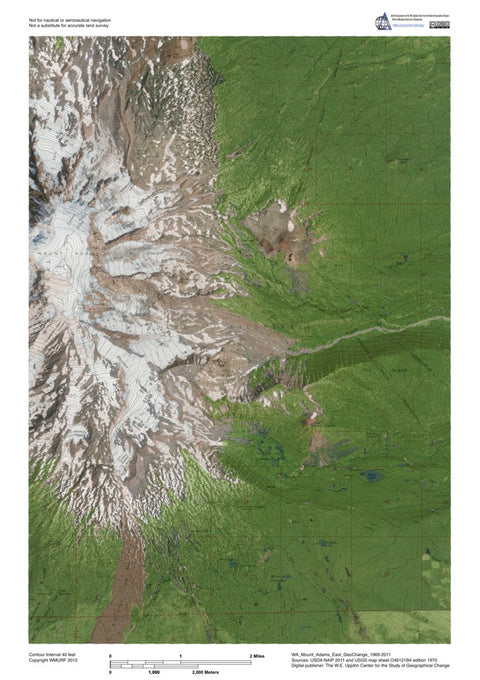 WA-Mount Adams East: GeoChange 1969-2011 Preview 1