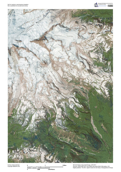 WA-Mt Rainier East: GeoChange 1970-2011 Preview 1