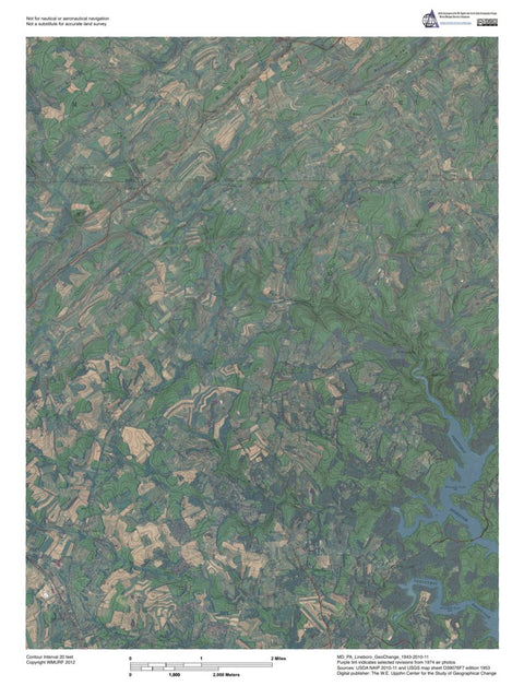 MD-PA-Lineboro: GeoChange 1943-2010-11 Preview 1