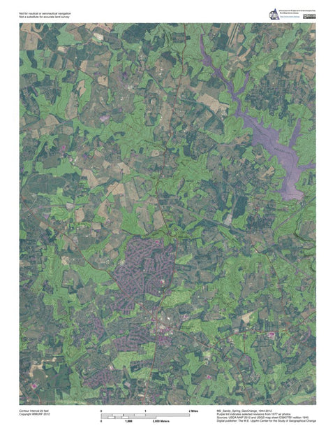 MD-Sandy Spring: GeoChange 1944-2012 Preview 1