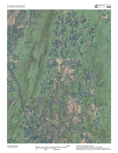 MD-Myersville: GeoChange 1943-2012 Preview 1