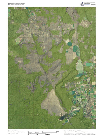 OR-Tumalo Dam: GeoChange 1957-2012 Preview 1
