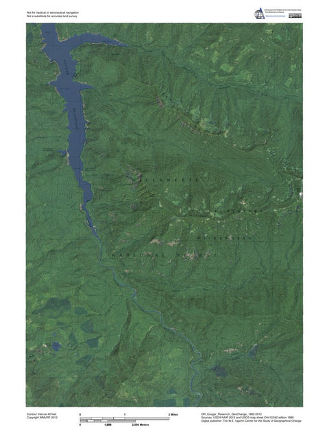 OR-Cougar Reservoir: GeoChange 1982-2012 Preview 1