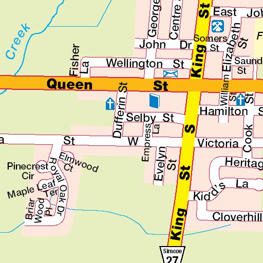 Cooktown Postcode Map Cookstown, ON Map by Mapmobility Corp. | Avenza Maps