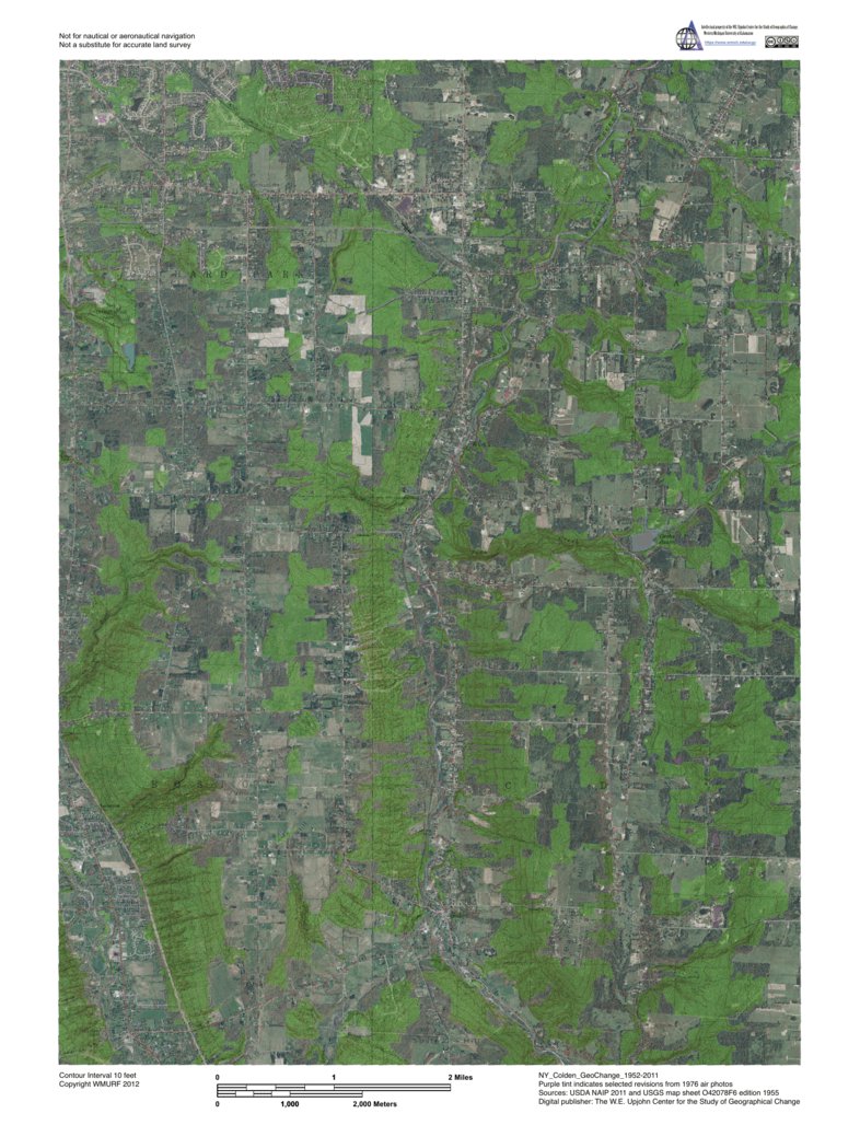 NY-Colden: GeoChange 1952-2011 Map by Western Michigan University ...