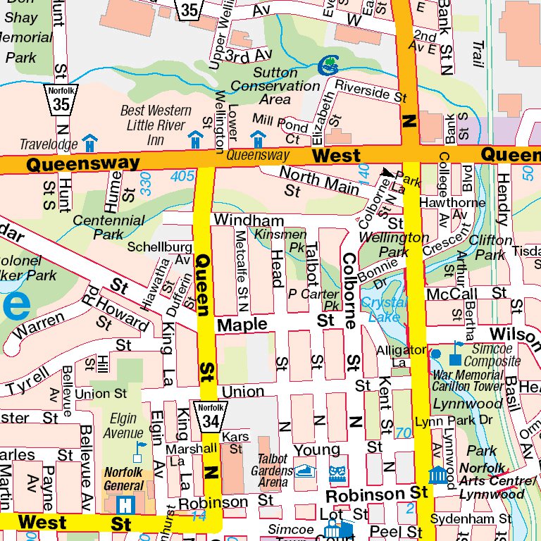 North Simcoe Map Simcoe, ON Map by Mapmobility Corp. | Avenza Maps